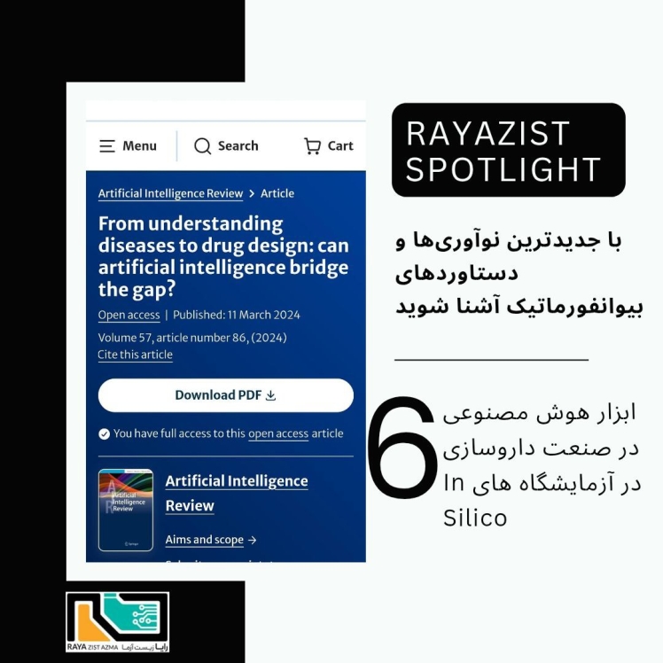 ابزار هوش مصنوعی در صنعت داروسازی در آزمایشگاه‌های In silico