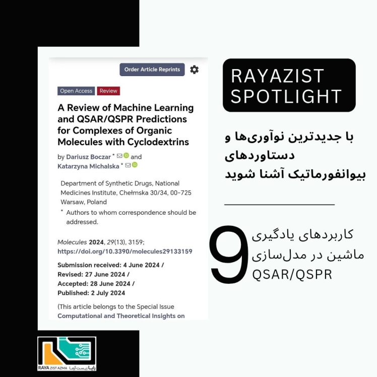 مروری بر ML و پیش بینی های QSAR/QSPR